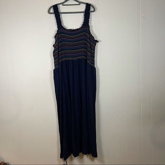 ModCloth Smocked Rainbow Maxi Dress - Picture 1 of 6